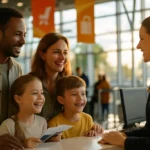 Traveler watching a seatback screen as passenger experience upgrades shape flight planning