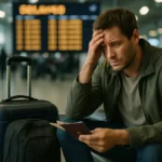 Hurricane Isaias Waivers planning notes beside a boarding pass and phone