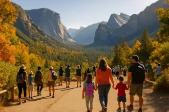 Nonresident Surcharge planning notes beside a map of U.S. national parks