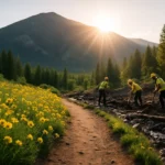 Northern Arizona tourism route near canyon country after summer flooding